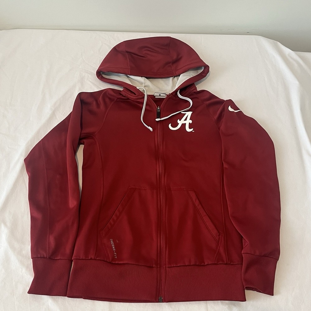 Nike Alabama Crimson Tide Full Zip Hoodie Therma-Fit Womens Size XS